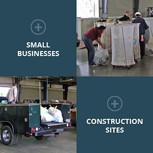 recycling for small businesses and construction sites